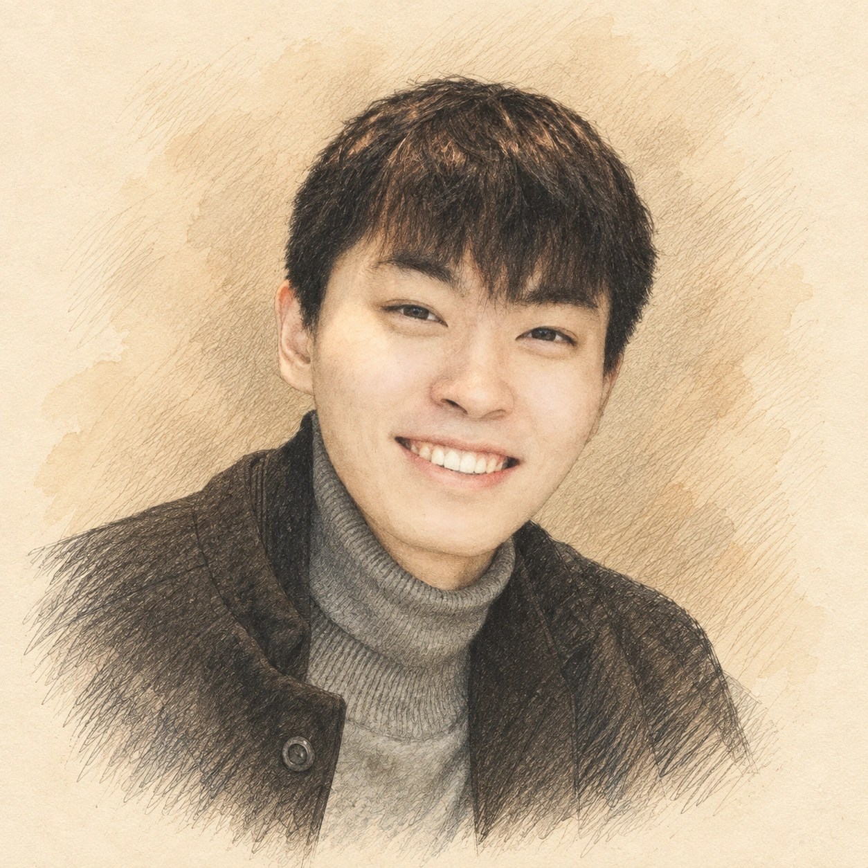 Drawn portrait of Kejun (Albert) Ying